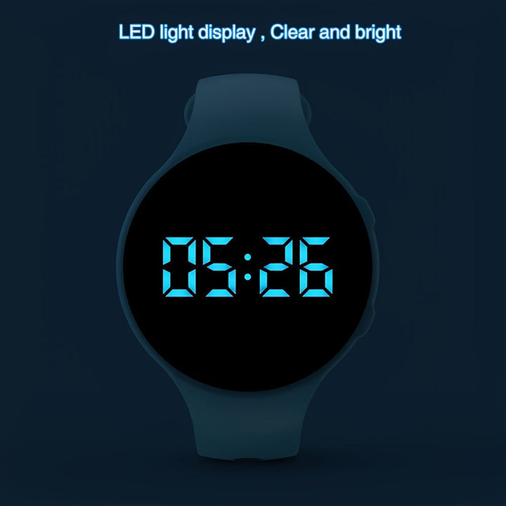 Digital LED Watch with Step Counter and Vibrating Alarm – Fitness Tracker for Children