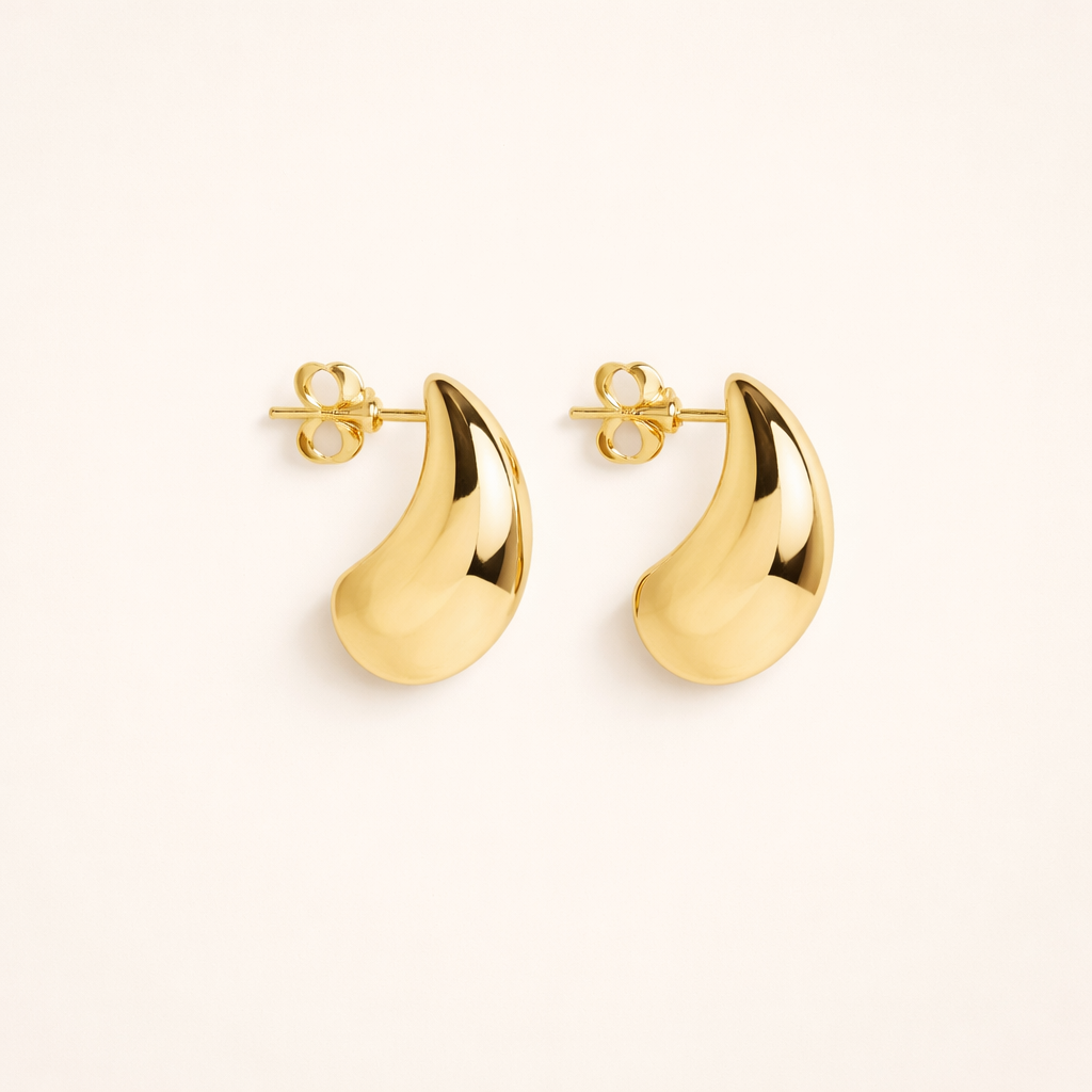 Gold drop earrings