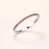 Elegant white gold ring with subtle cubic zirconia details