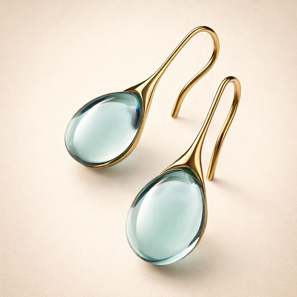 Soft Cubic Zirconia Drop Earrings