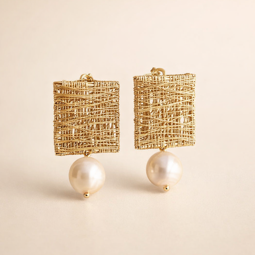 Elegant Pearl Earrings with Refined Finish