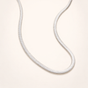 Elegant silver snake chain with refined shine