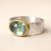 Elegant Green Cubic Zirconia Ring