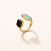Elegant silver wrap ring with subtle shadow details