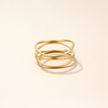Refined gold ring with endless loop