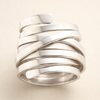 Refined silver ring with vintage look