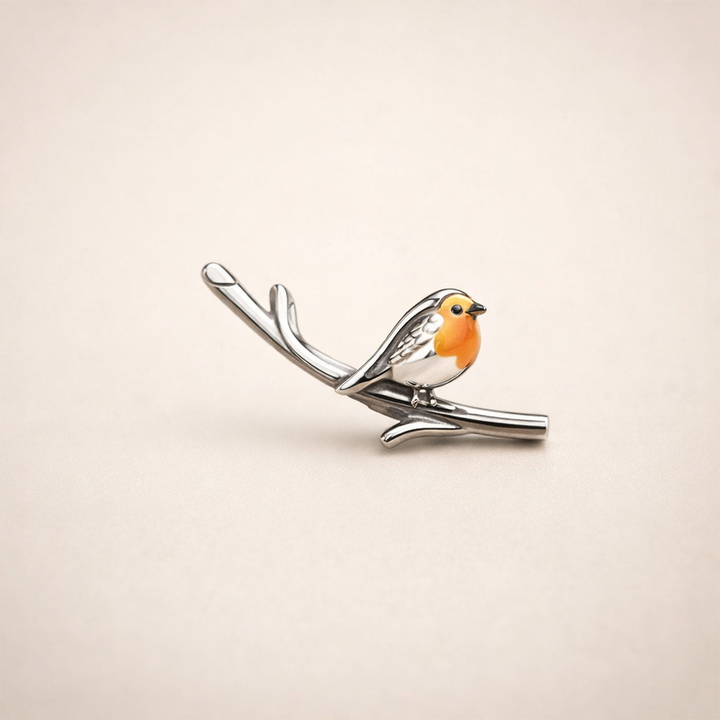 Vintage Birdie Silver Earrings