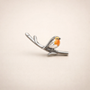 Vintage Birdie Silver Earrings