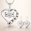 2-Piece Jewellery Set with Paw, Heart & Bone Charms