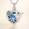Hummingbird Heart Urn Necklace