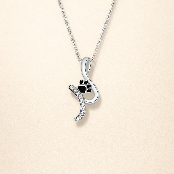 Cute Paw Print Pendant Necklace
