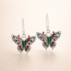 Vintage Colourful Butterfly Earrings