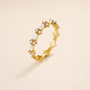 Luxe Crystal Gold Ring