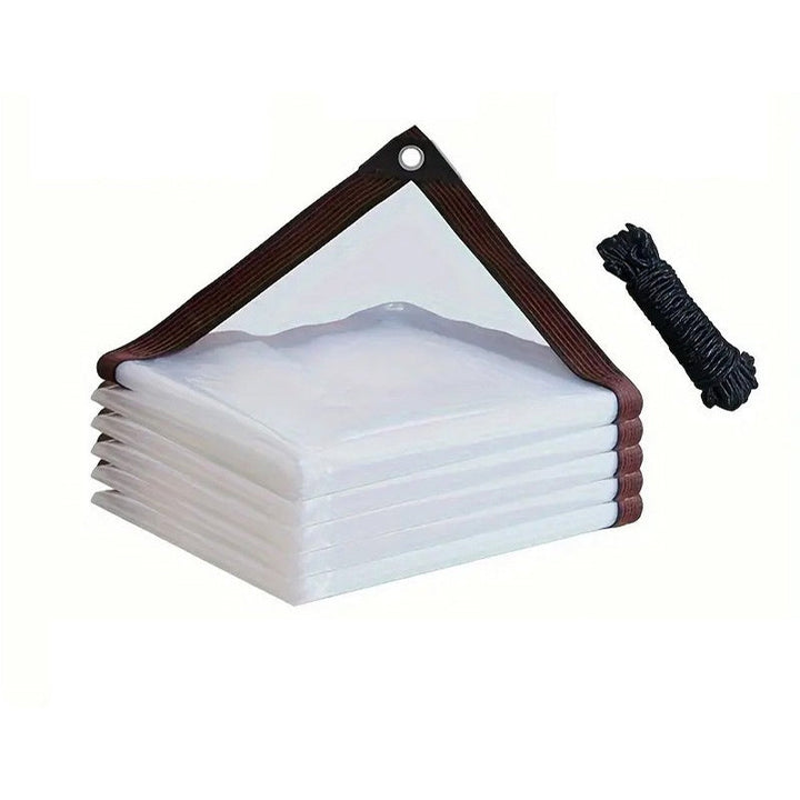 Clear Weatherproof Protective Tarpaulin for Garden, Patio and Outdoor Areas