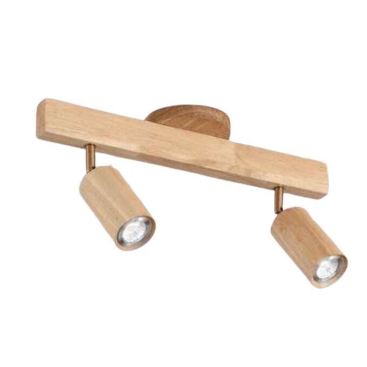Adjustable Wooden Ceiling Spotlight – EcoLux