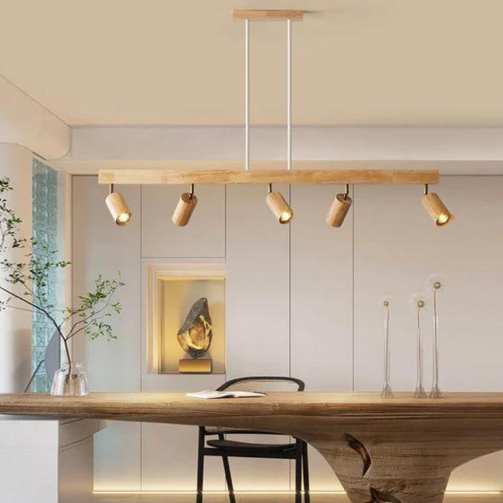 Adjustable Wooden Ceiling Spotlight – EcoLux