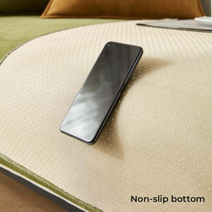AestheticCover™ | Chenille Sofa Cover with Herringbone Pattern