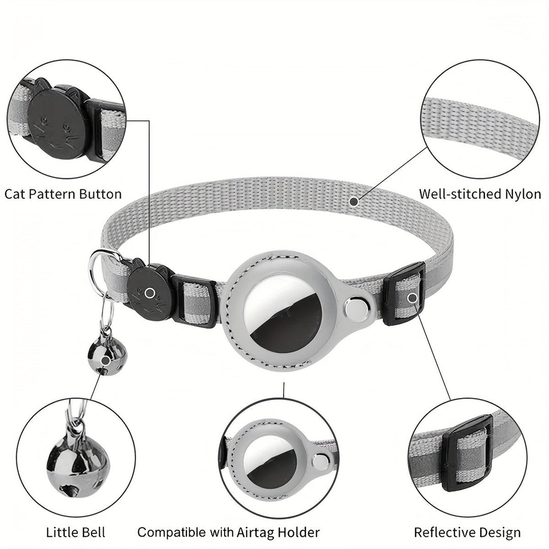Reflective Cat Collar – Safety Buckle and Bell for Increased Visibility