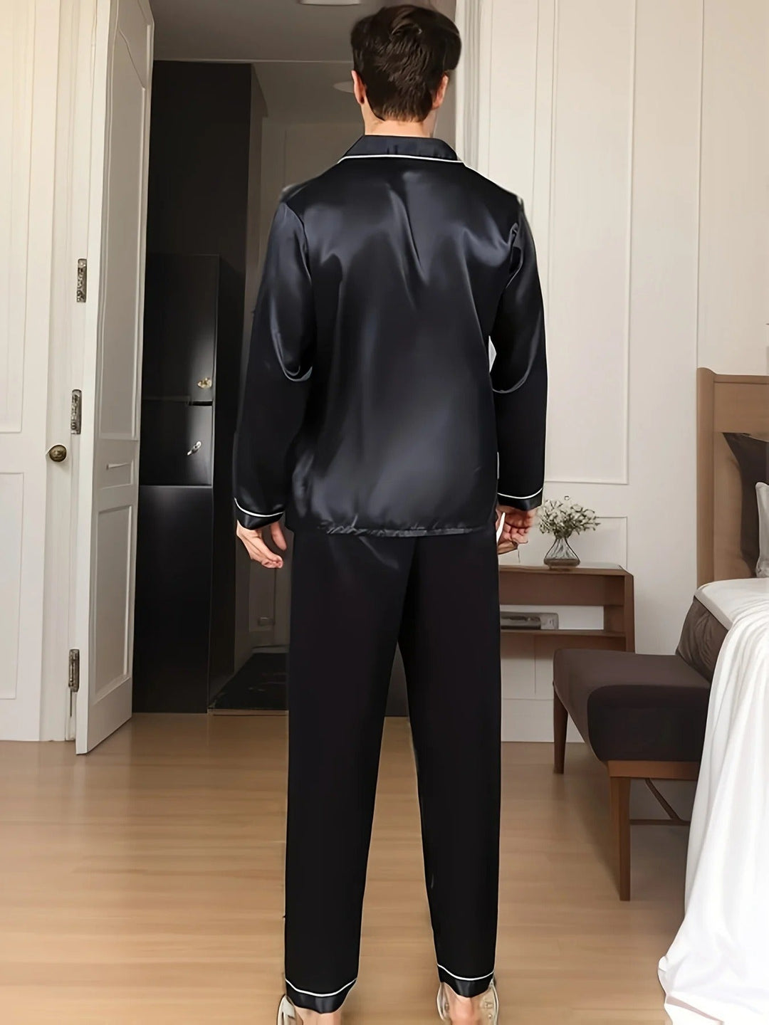 Soft Satin Men's Pyjamas - Adrian