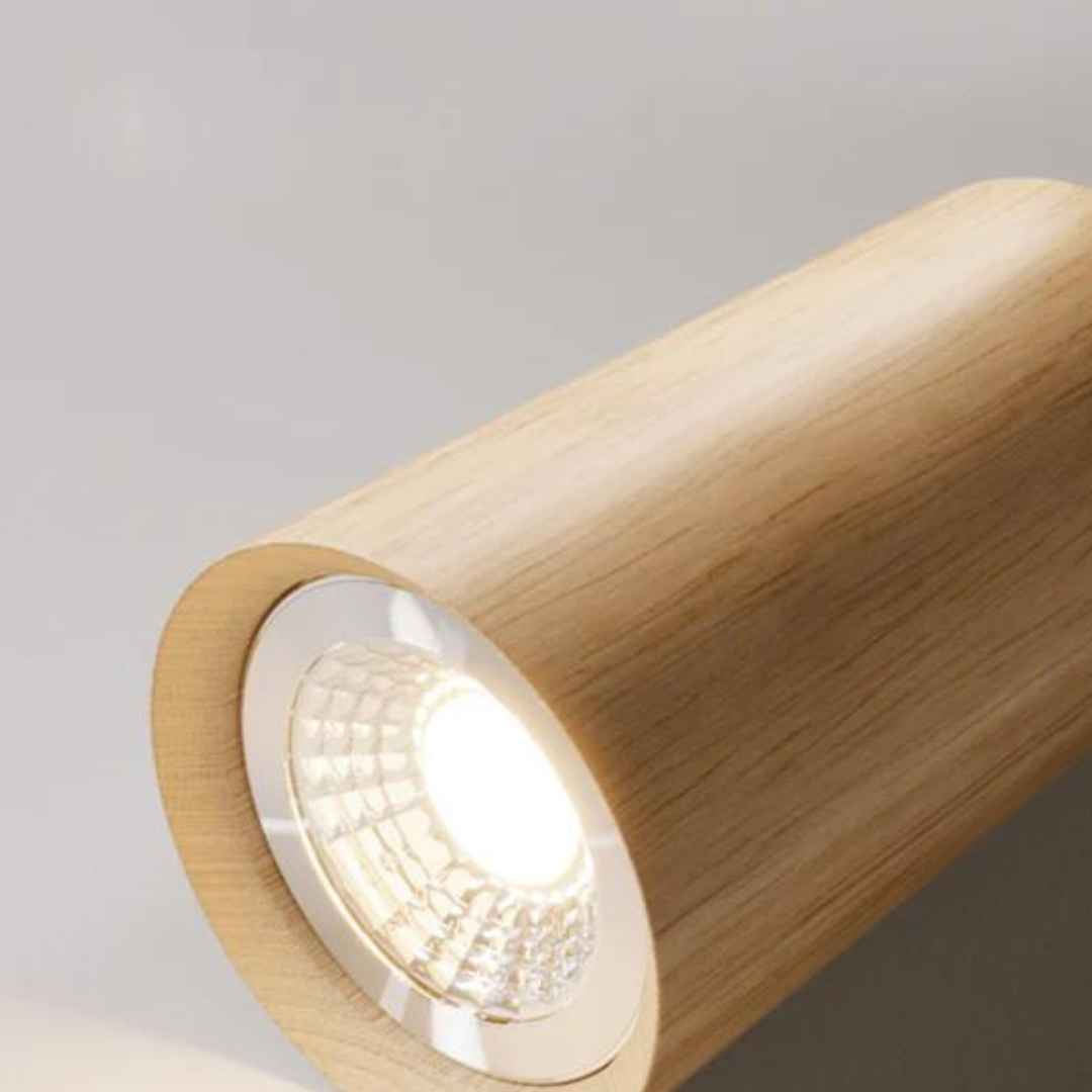 Adjustable Wooden Ceiling Spotlight – EcoLux