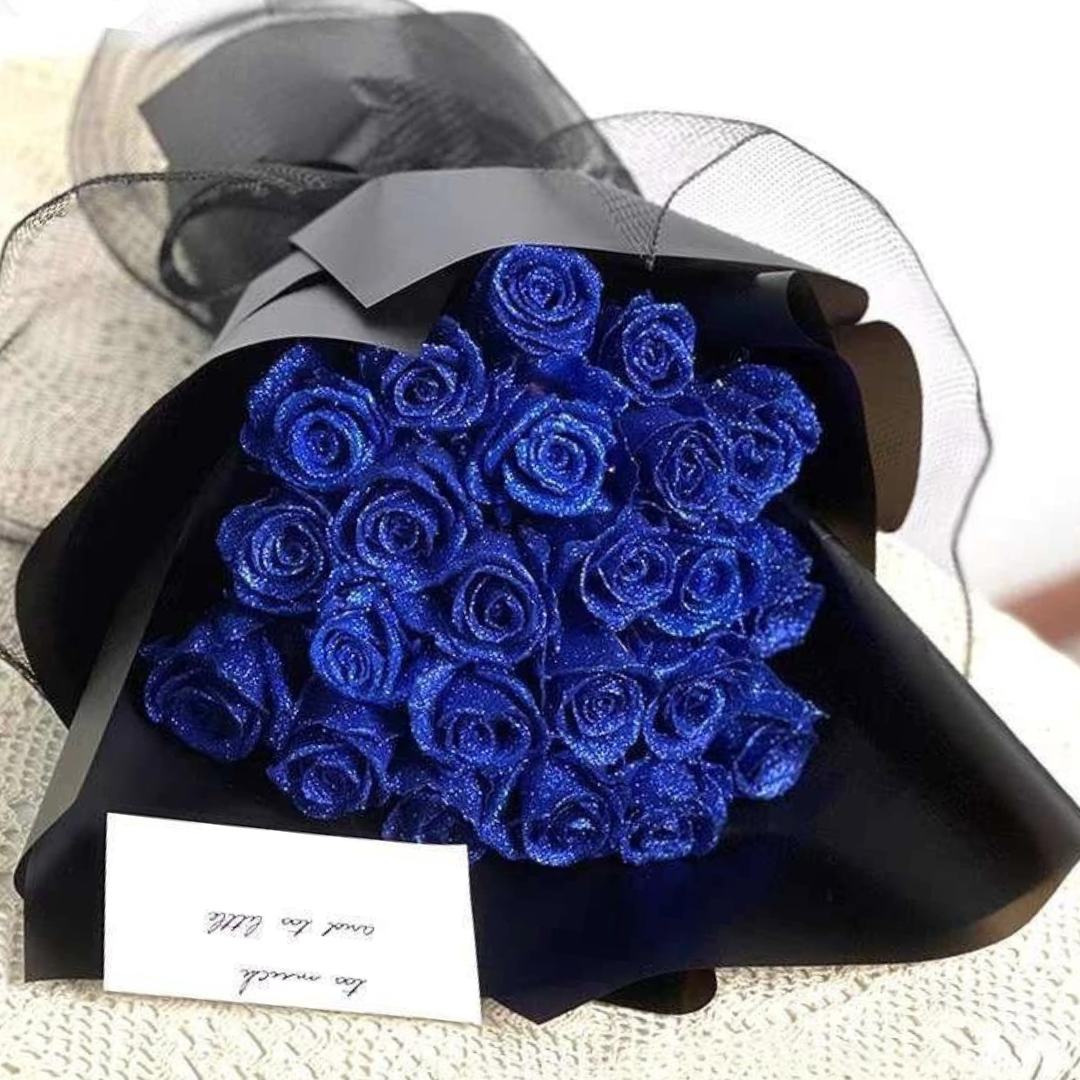 Eternal Bloom Glitter Rose