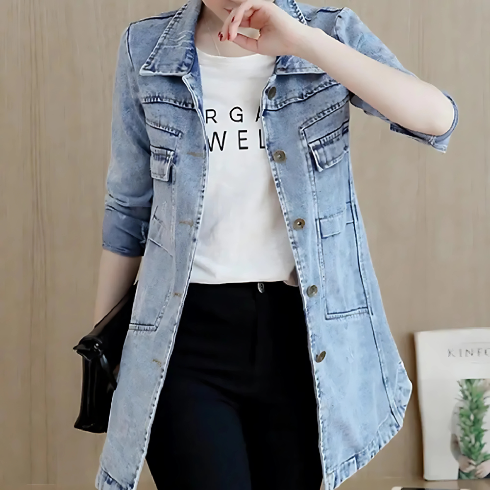 Denim Trench Coat