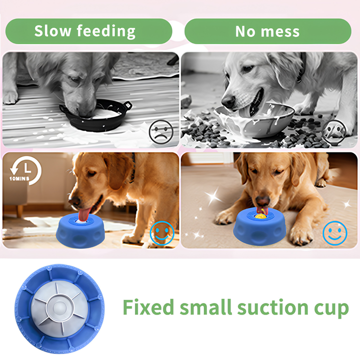 Interactive Dog Lick Bowl Slow Feeder with Non-Slip Spherical Design