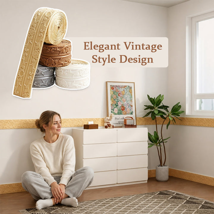 Self-Adhesive Vintage Trim for Walls, Mirrors and Furniture