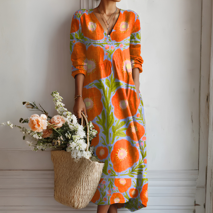 Lady's Long-sleeved Dress