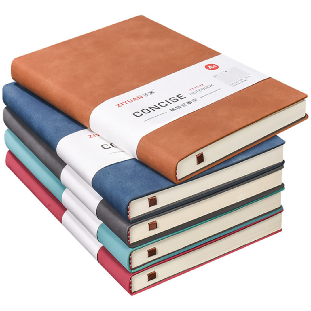 A5 Faux Sheepskin Conference Notebook