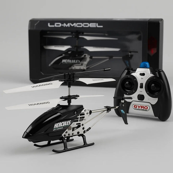 Hercules Unzerstörbarer RC-Hubschrauber 3.5CH Mini-RC-Hubschrauber mit Karmesinrotem Gyroskop