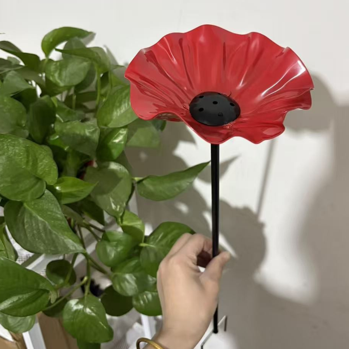 Handmade Metal Floral Garden Bird Feeder