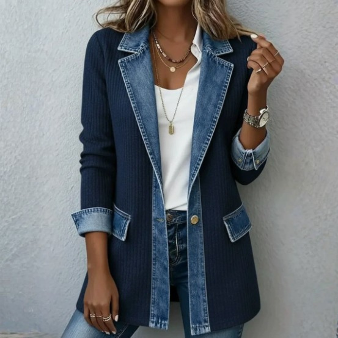 Women’s Denim Patchwork Jacket