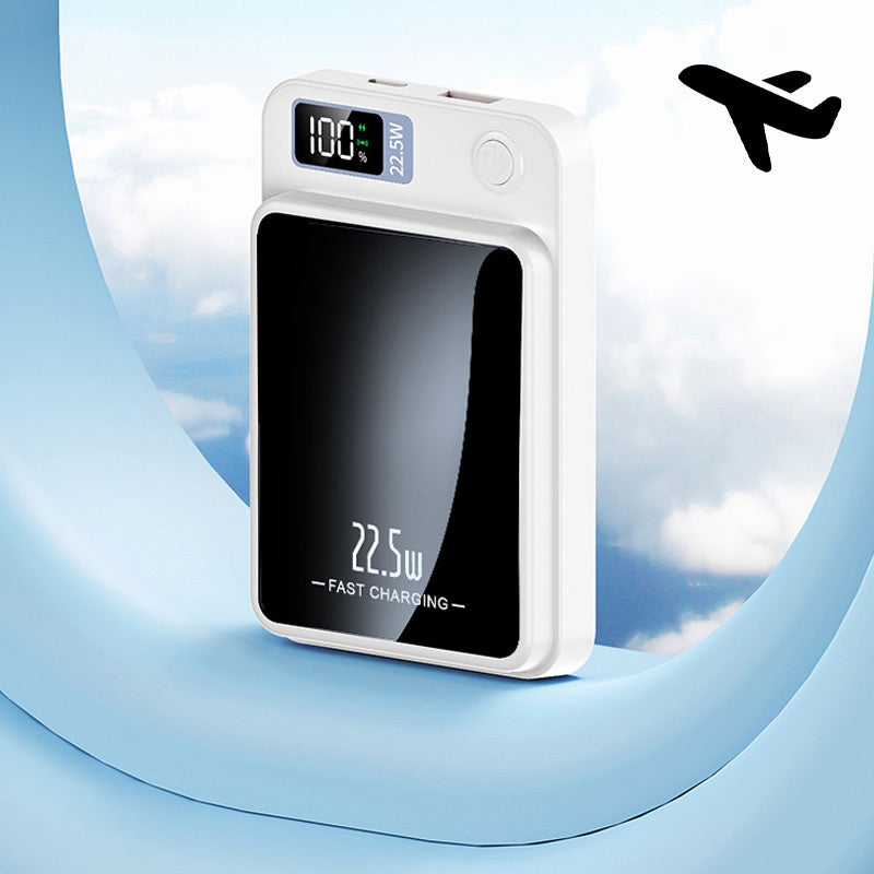 20,000 mAh Portable Charger with 22.5W Fast Charging and 15W Wireless Qi Charging