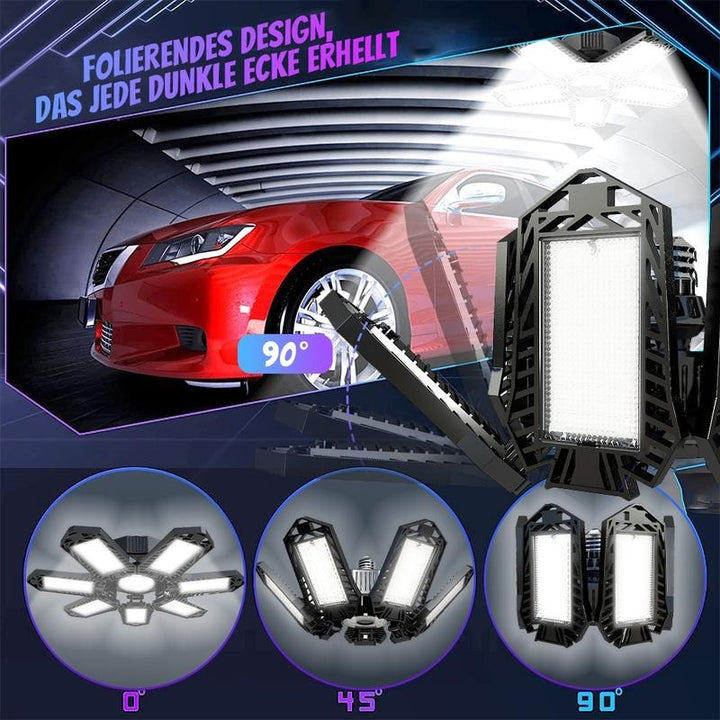 Adjustable LED Panel Light 6500K E26/E27 – Lamp for Garage and Workshop