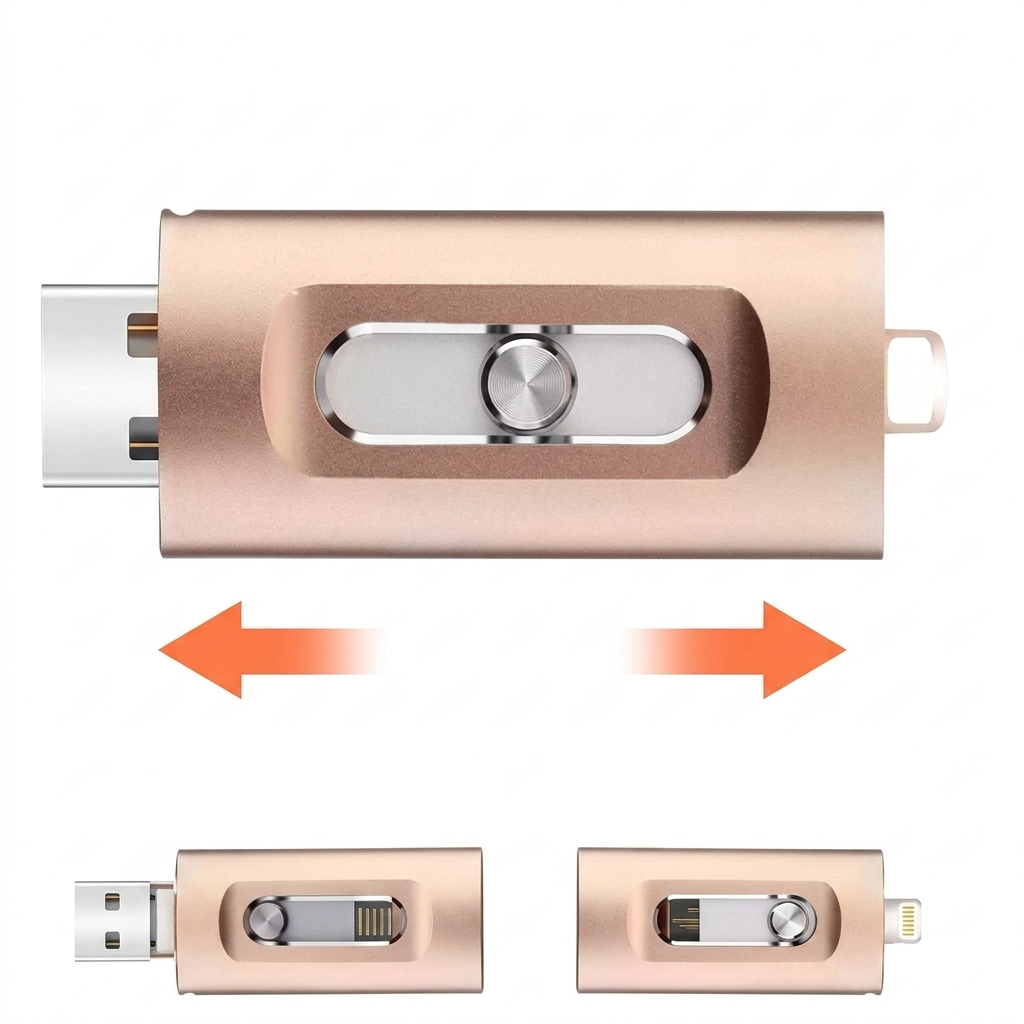 USB-Stick iPhone 256GB – Foto-Stick 3-in-1 für Smartphone und Computer