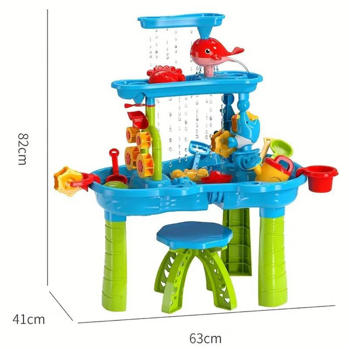 SplashTower three-tier sand and water table