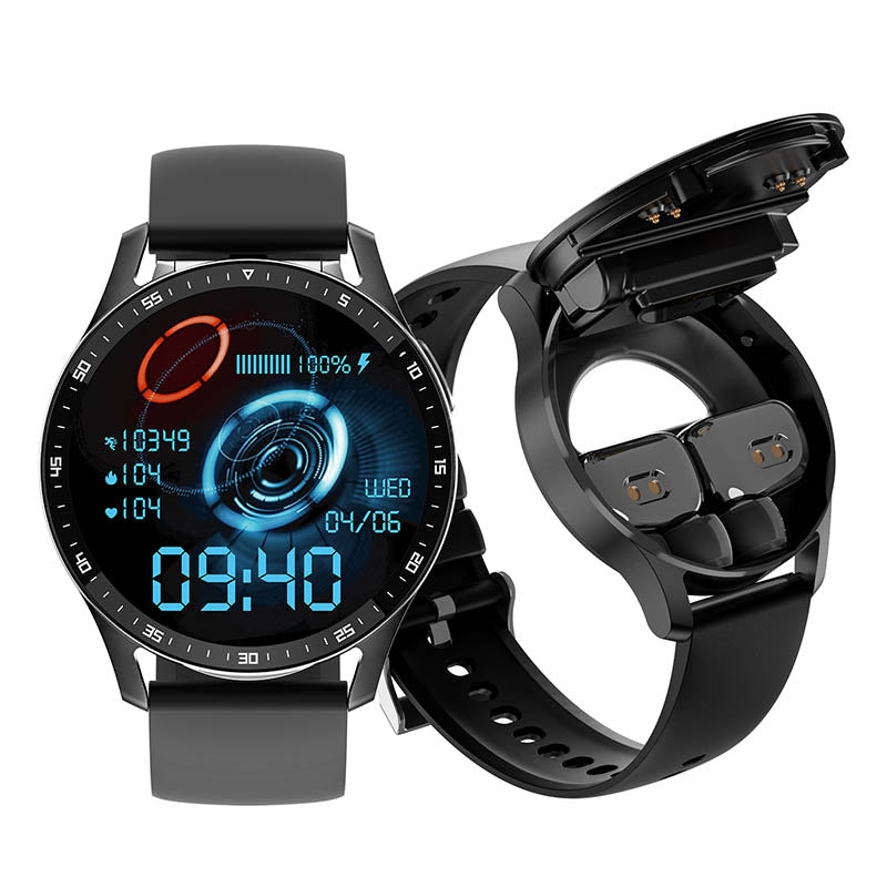 PrestigeTrack EchoWrist | Smartwatch mit Bluetooth-Kopfhörern für Fitness- und Gesundheitsüberwachung