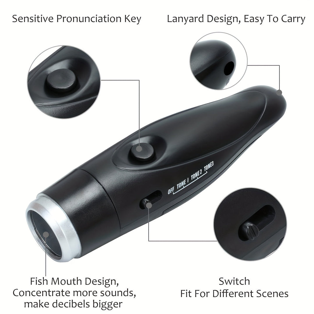 Electronic Whistle for Coaches and Referees – Portable Whistle with 3 Sound Options and Lanyard