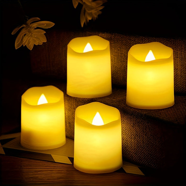 Battery-Operated Flameless LED Candles – 24–96 Pieces