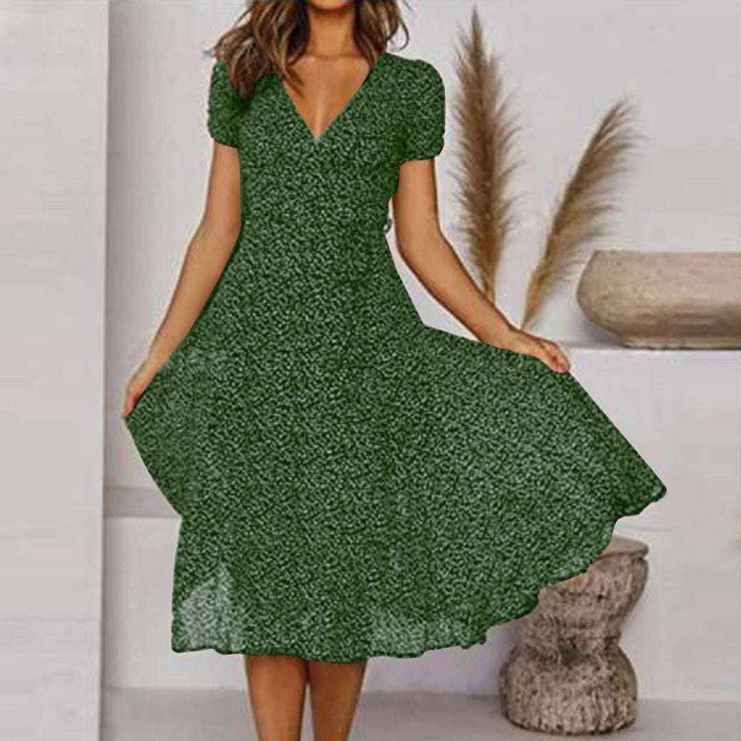 Summer A-Line Dress with Floral Print – Effortless Style for Warm Days