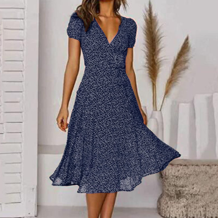 Summer A-Line Dress with Floral Print – Effortless Style for Warm Days