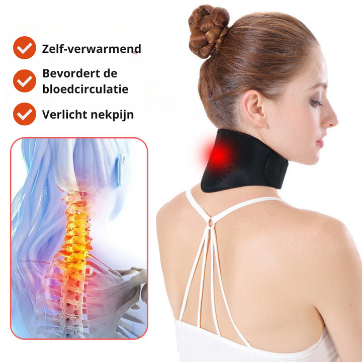 VitalTherm Neck Collar | With Tourmaline & Magnets | Self-Heating & Pain Relief