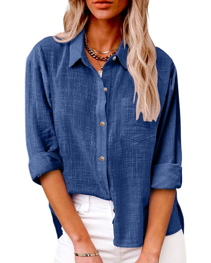 Lize Linen Blouse – Airy Oversized Style for Women