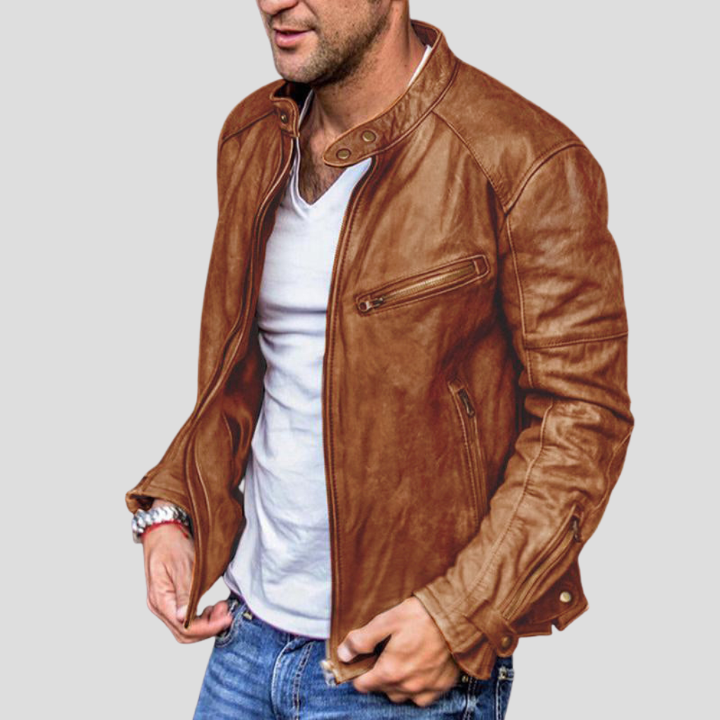 Men’s Stand-Collar Jacket – Modern Layer for Everyday Wear