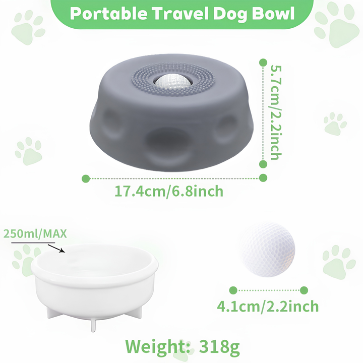 Interactive Dog Lick Bowl Slow Feeder with Non-Slip Spherical Design