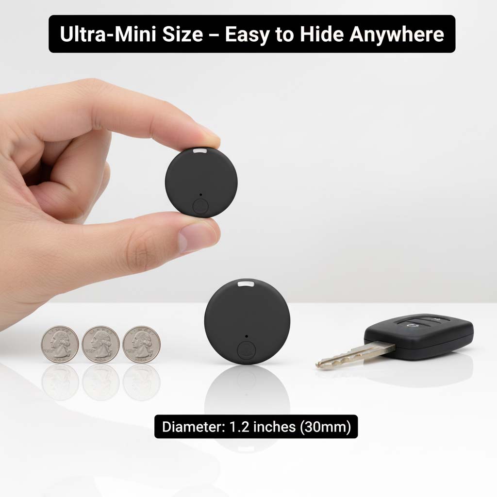 Magnetic Mini GPS Tracker with Real-Time Location, Movement Alerts and Audio Monitoring