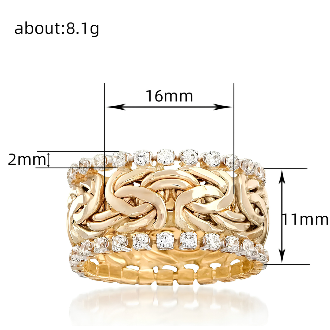 Personalized Punk Wide Ring Status Symbol