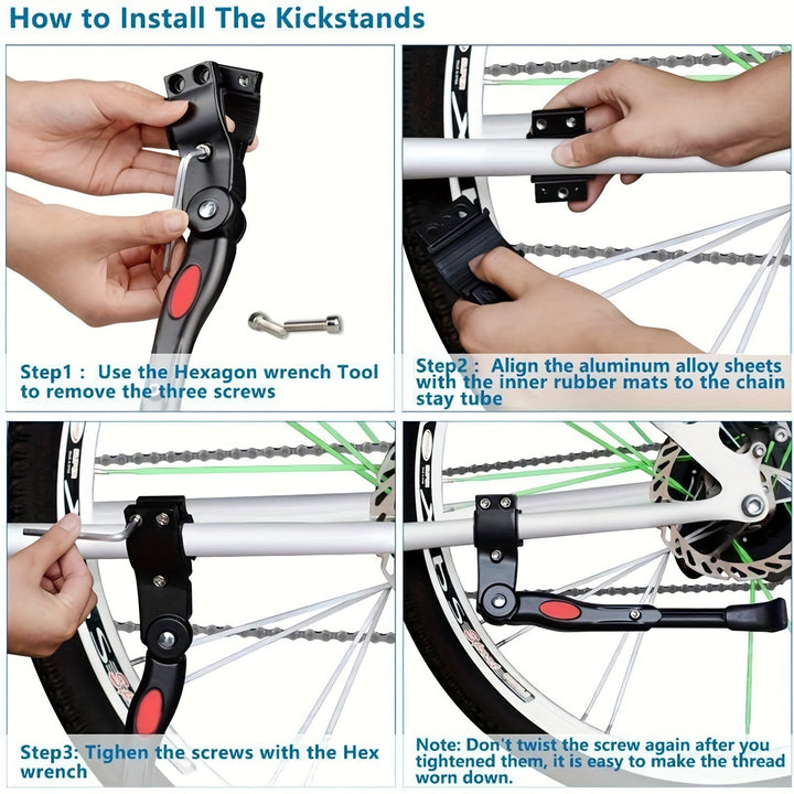 Adjustable Bike Stand – Sturdy Side Kickstand for Stable Parking