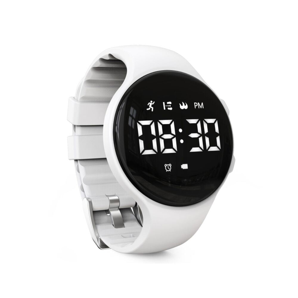 Digital LED Watch with Step Counter and Vibrating Alarm – Fitness Tracker for Children